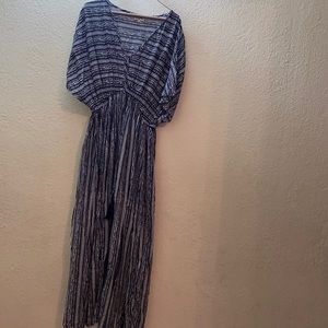 Black and white long dress